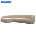 Диван угловой Лига-041 левый угол Лига диванов 122186L 310x72x157 см велюр цвет бежевый