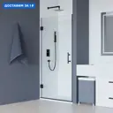 Душевая дверь Rgw 375799 80см эффект стекла прозрачный распашной