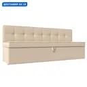 Диван кухонный прямой Теxас Лига диванов 113117 184x83x64 см экокожа цвет бежевый