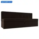 Диван кухонный прямой Теxас Лига диванов 113108 184x83x64 см микровельвет цвет коричневый