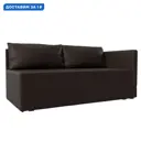 Кушетка Никас правая Лига диванов 118426 149x73x82 см экокожа цвет коричневый