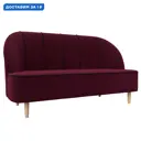 Кушетка Фелини Лига диванов 109862 145x82x66 см микровельвет цвет бордовый/черный