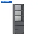 Стеллаж Миф 60.2x179.6x38.6 см нагрузка до 5 кг ЛДСП цвет графит