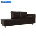 Кушетка Прайм правая Лига диванов 100893 212x77x81 см экокожа цвет коричневый