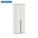 Шкаф Миф 80x223.60x51 см 2 створчатый ЛДСП цвет дуб крафт белый