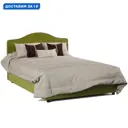 Кровать двуспальная Гамма Классика 160x106.5x202 см Массив дерева цвет зеленый