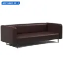 Диван прямой Гамма Акцент офисный 3 местный 184x67x78 см эко-кожа цвет шоколад