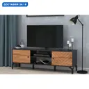 Тумба под телевизор Олимп 08-167803 154x50x38 см ЛДСП цвет черный