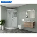 Душевая кабина NG-601-01G 90x90x210 низкий поддон16 см