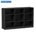 Стеллаж с полками Правила мебели 147x95.6x40.1 см нагрузка до 5 кг ЛДСП цвет серый