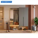 Комплект мебели для прихожей Mebelson Баско дуо 160.2x195x34.9 см ЛДСП цвет серый