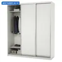 Шкаф-купе Гамма 240x240х60 см 6 полок лдсп цвет белый
