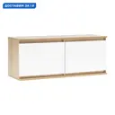 Шкаф Миф 100.2x41.2x35.4 см ЛДСП цвет белый глянец/дуб сонома