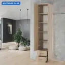 Шкаф распашной Гамма 24062027059 50x240x45 см ЛДСП цвет дуб сонома