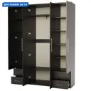 Шкаф распашной Гамма 160x240x45 см ЛДСП цвет венге