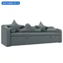 Диван детский прямой Рико Лига диванов 123681 208x73x99 см рогожка цвет амур 07 серый