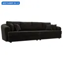 Диван прямой Милтон Лига диванов 126805 320x88x106 см велюр цвет brut 17 коричневый