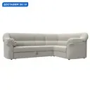 Диван угловой Карнелла правый угол Лига диванов 122835 260x93x182 см рогожка цвет амур 02 бежевый