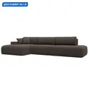 Диван угловой Лига-036 НПБ Модерн Лонг левый угол Лига диванов 124694L 365x84x162 см рогожка цвет амур 05 коричневый