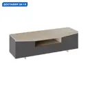 Тумба под телевизор Трия 08-39142 160x48.4x45 см ЛДСП цвет дуб сонома/графит серый