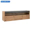 Тумба под телевизор Mobi 08-168281 139.3x44.6x34.1 см ЛДСП цвет дуб вотан