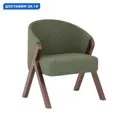 Кресло Элегия Прадо 67x80x71 см искусственный мех цвет зеленый, мех