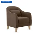 Кресло Элегия Эвита 73x86x74 см велюр цвет коричневый, велюр