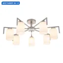 Люстра на штанге Escada Style Esc_1142_7p_silver 7 ламп 25 м² цвет белый