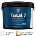 Краска для стен и потолков Parade Total 7 моющаяся шелковисто-матовая прозрачная база С 9 л