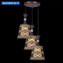 Светильник подвесной Reluce cf Rlc_02689-0.4-03_cf 3 лампы 12 м² цвет коричневый/желтый