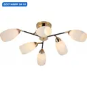 Люстра потолочная Reluce 07086-0.3-06 6 ламп 36 м² цвет белый/золото