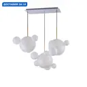 Светильник подвесной Loft It Bolle Lf_2030-s3 3 лампы 7.07 м² цвет белый/золото