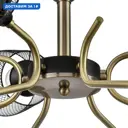 Люстра на штанге Lumion Abris Lmn_8191_9c 9 ламп 4 м² цвет бронза/черный