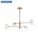 Люстра на штанге Lumion Moderni Lmn_4418_4c 4 лампы 8 м² цвет белый/золото