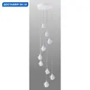 Светильник подвесной Crystal lux Gaspar Cu_1870_309 9 ламп 8 м² цвет белый