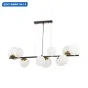 Люстра подвесная Lumion Melona Lmn_6508_10 10 ламп 20 м² цвет черный