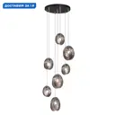 Люстра подвесная Odeon Light Mussels Od_5038_7 7 ламп 14 м² цвет черный