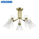 Люстра на штанге Lumion Jackie Lmn_3704_5c 5 ламп 10 м² цвет бронза