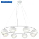 Люстра подвесная Velante 359 Ve_359-003-08 8 ламп 16 м² цвет белый/прозрачный