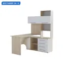 Письменный стол Сокол 189608 135x182.8x123.5 см ЛДСП цвет дуб сонома