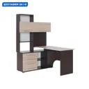 Письменный стол Сокол 189603 135x182.8x123.5 см ЛДСП цвет венге