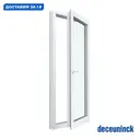 Пластиковое окно ПВХ Deceuninck Форвард одностворчатое поворотно-откидное 1000x600мм двухкамерный стеклопакет цвет белый