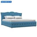 Кровать Герда 180 Лига диванов 123595 207x110x211 см рогожка цвет амур 10 голубой