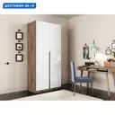 Шкаф распашной Мебельная компания е1 LCKSch_M1_1000_BT 101x220x52.5 см ЛДСП цвет крафт табачный