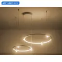 Люстра подвесная светодиодная Ambrella Light Comfort Ambr_fl5521 20 м² теплый белый (желтый) свет цвет белый