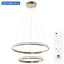 Люстра подвесная светодиодная Arte Lamp Meridiana с пультом управления 6.5 м² регулируемый белый свет цвет золото