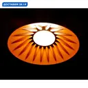 Светильник подвесной светодиодный Italline Itln_it03-1430_black_orange 4 м² теплый белый (желтый) свет цвет