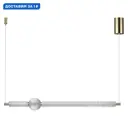 Светильник подвесной светодиодный Odeon Light Crystal Od_5008_28l 11 м² нейтральный белый свет цвет золото