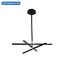 Люстра на штанге светодиодная Lumion Parker Lmn_6547_56l 12 м² нейтральный белый свет цвет черный/золотой