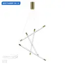 Светильник подвесной светодиодный Odeon Light Od_4369_40l 9 м² нейтральный белый свет цвет золотистый